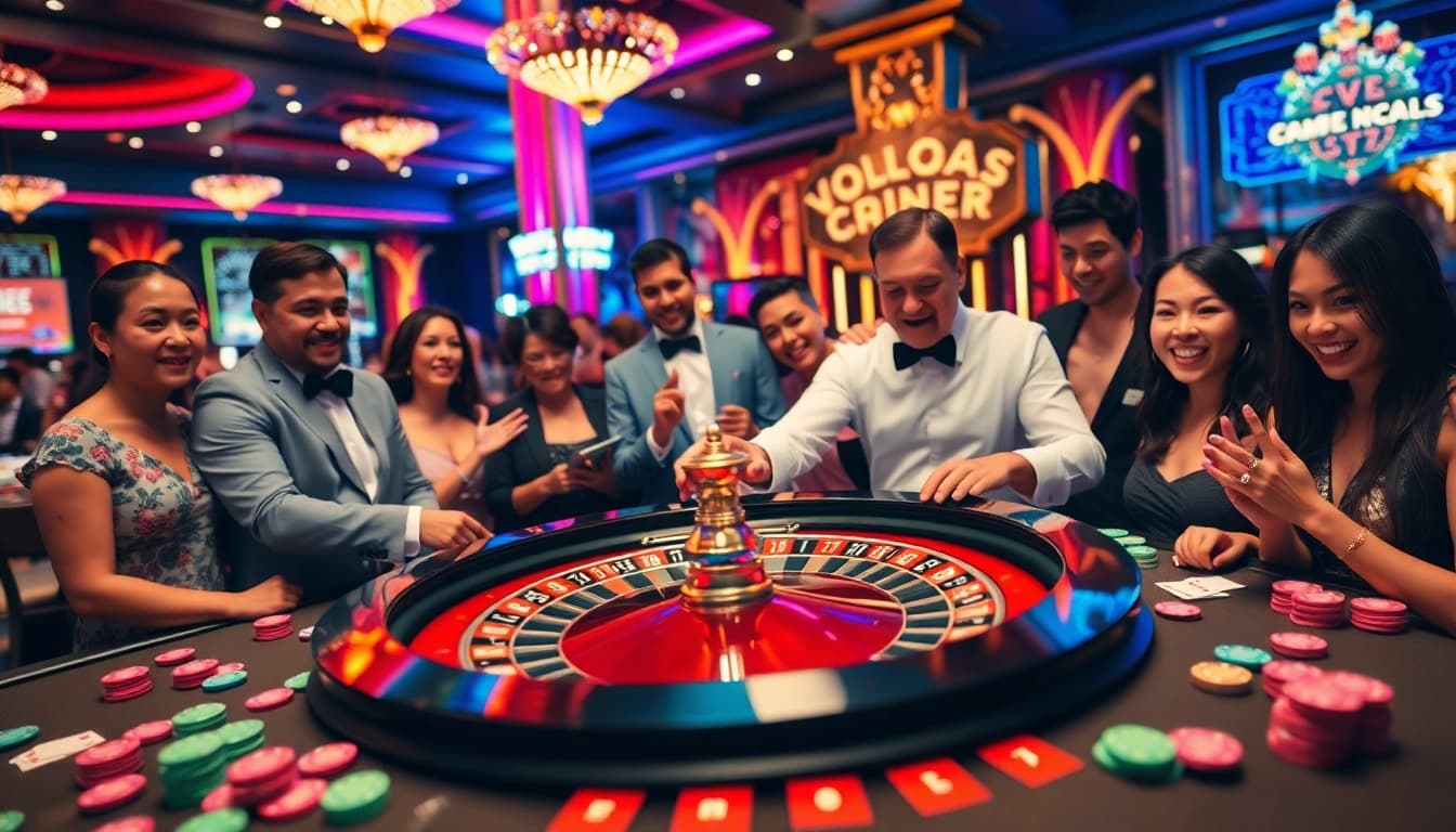 Menangkan slot deposit 5k dengan suasana kasino yang penuh energi dan antusiasme.