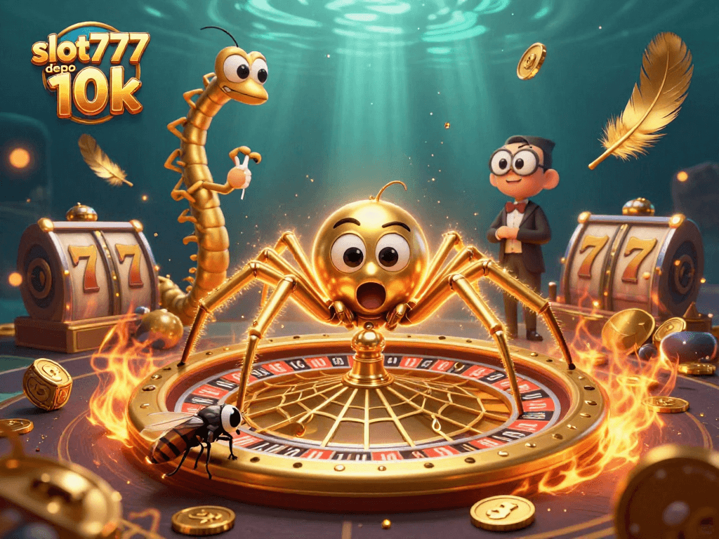 Catch the excitement with slot777 depo 10k, where the golden spider weaves winning bets amid dynamic casino elements.