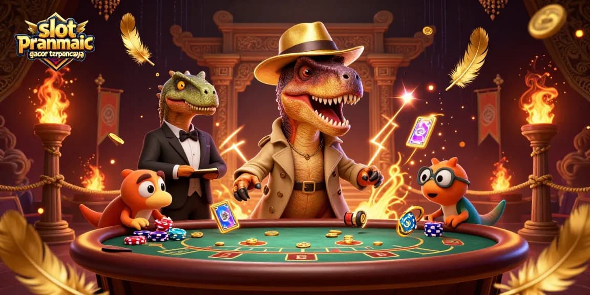 Mainkan slot pragmatic gacor terpercaya dengan ilustrasi kasino yang menarik dan penuh aksi.