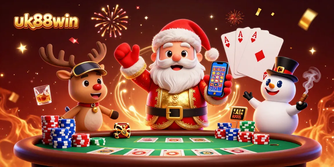 Experience thrilling wins at uk88win with Santa, his reindeer, and a poker snowman!