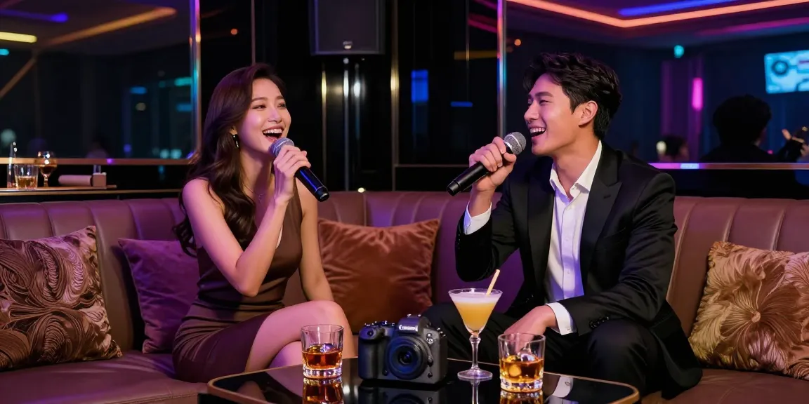 Experience the luxury of karaoke at https://www.gangnamtune.com/ with friends in an elegant setting, vibrant lights, and premium drinks.