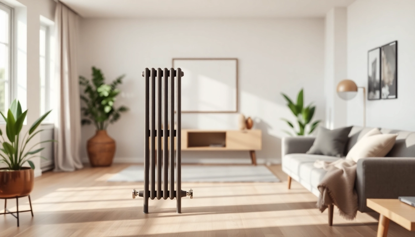 sonni Heizkörper in modern living room, elegantly designed for warmth and style