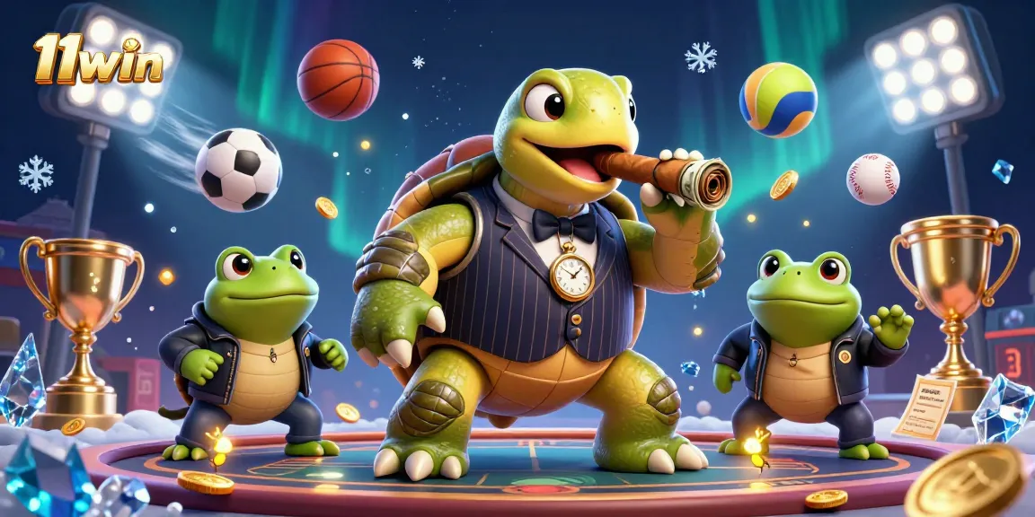 Experience the dynamic world of 11win with exciting casino action and vibrant 3D characters.