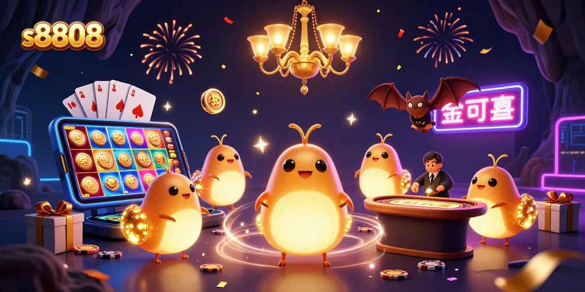 Experience thrilling gameplay at s8808 with vibrant glowworms and captivating casino elements.