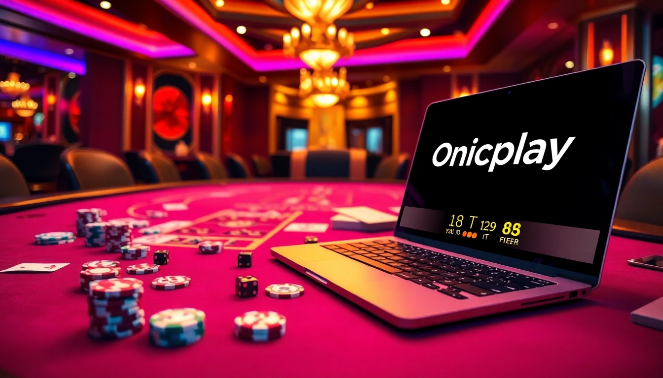 Engage in thrilling online gaming with onicplay at luxurious casino tables.