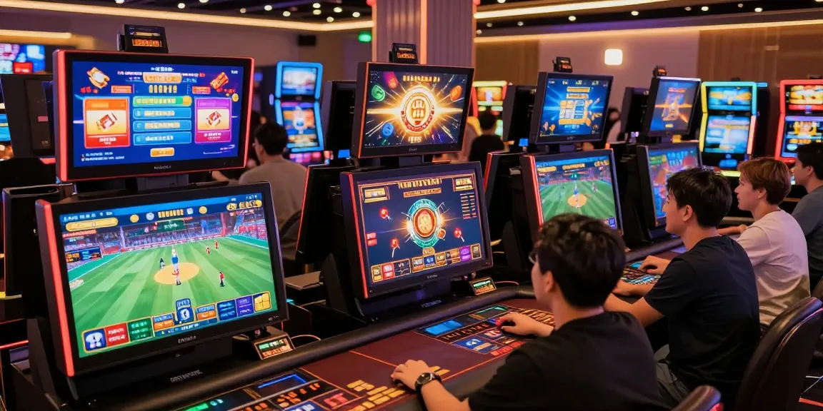 Engaging players at MBM娛樂城 experience live dealer gaming, showcasing vibrant digital interfaces and a lively atmosphere.