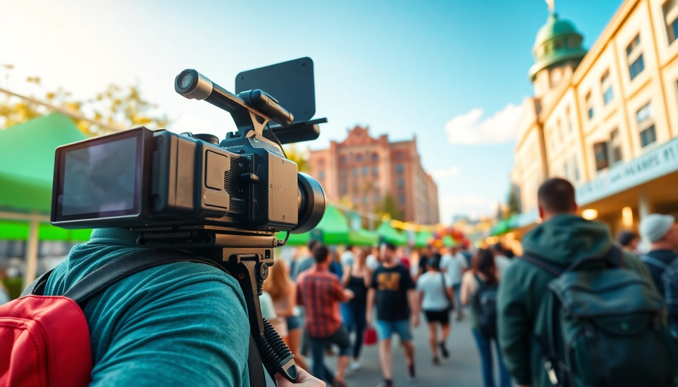 Engaging moment captured by an edmonton videographer at a lively outdoor event.