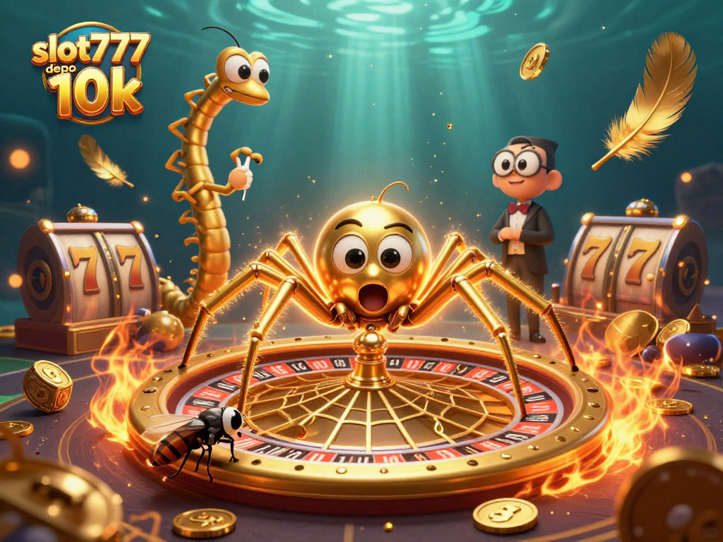 Catch the excitement with slot777 depo 10k, where the golden spider weaves winning bets amid dynamic casino elements.