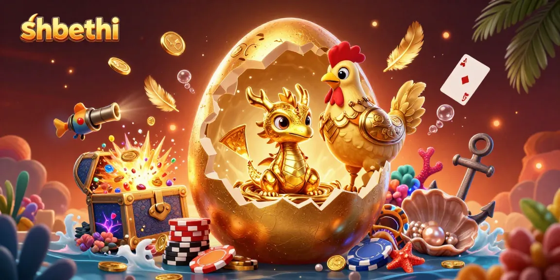 Experience thrilling gameplay at shbethi with a golden dragon guarding poker chips and vibrant casino elements.