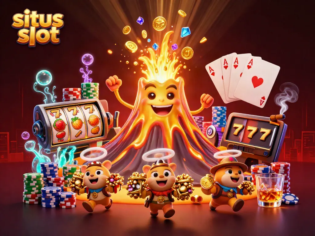 Experience exciting jackpots with situs slot in a vibrant casino scene