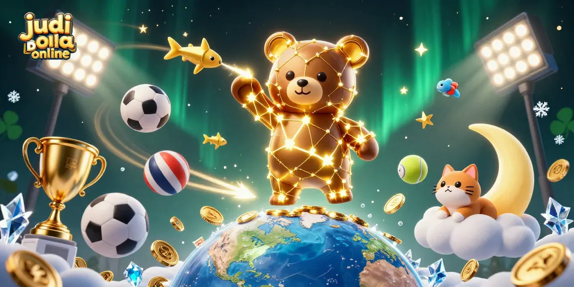 Place bets confidently with judi bola online in an engaging 3D sports-themed scene full of dynamic elements.
