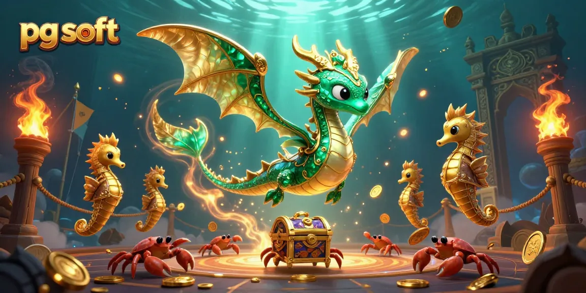 Experience pg soft's immersive slot adventures with this dynamic sea-themed illustration.