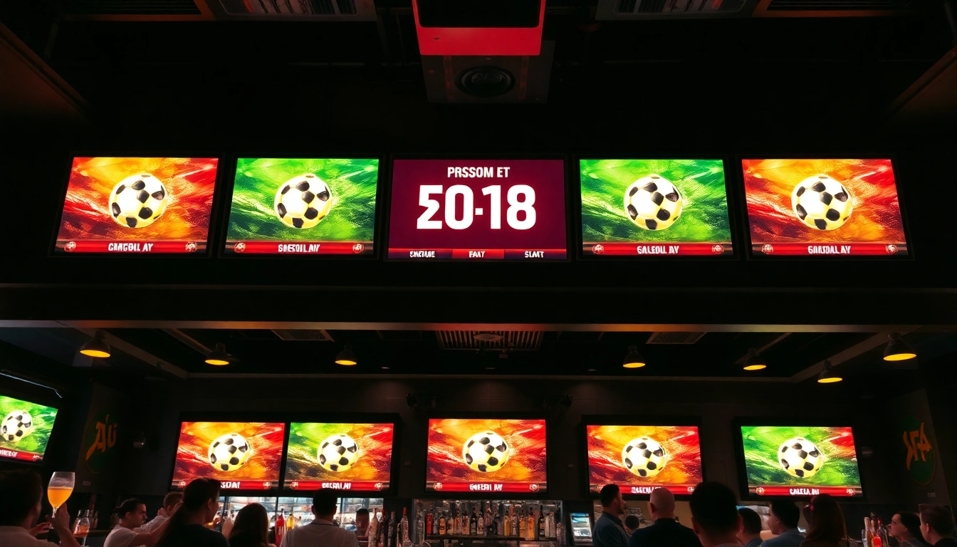 Track your favorite teams and their rankings through ตารางคะแนน displayed on digital screens.