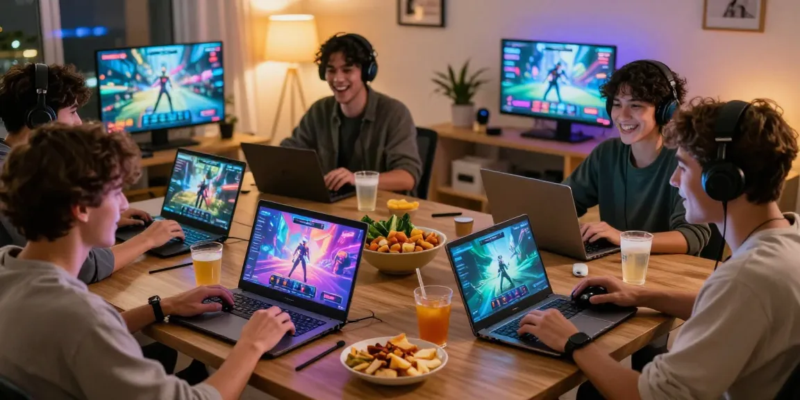 NAGA2000 gamers enjoying exciting digital games together in a vibrant and cozy setting.