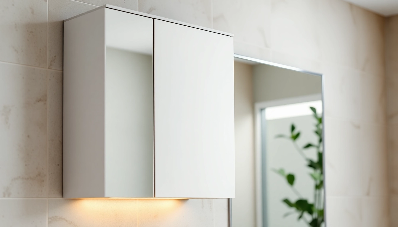 Enhance your space with a stylish bathroom cabinet with mirror and light for modern elegance.