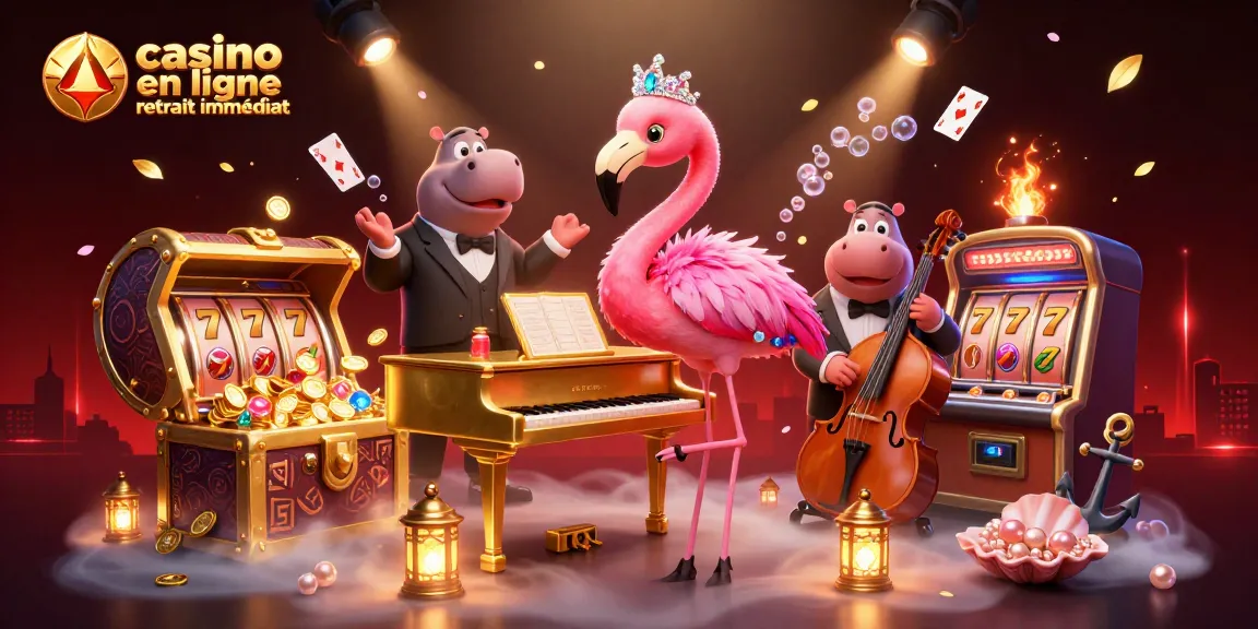Plongez dans l'univers du casino en ligne retrait immédiat avec des personnages fascinants et des éléments ludiques.