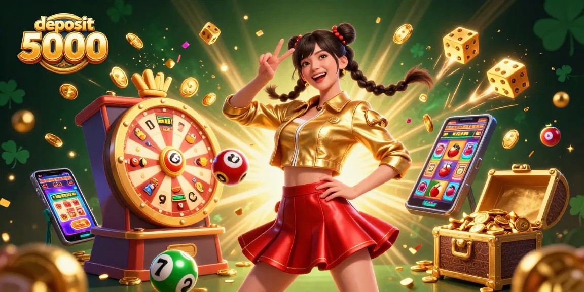 Engage in exciting gameplay with a deposit 5000 chance and vivid casino animations in this dynamic scene.