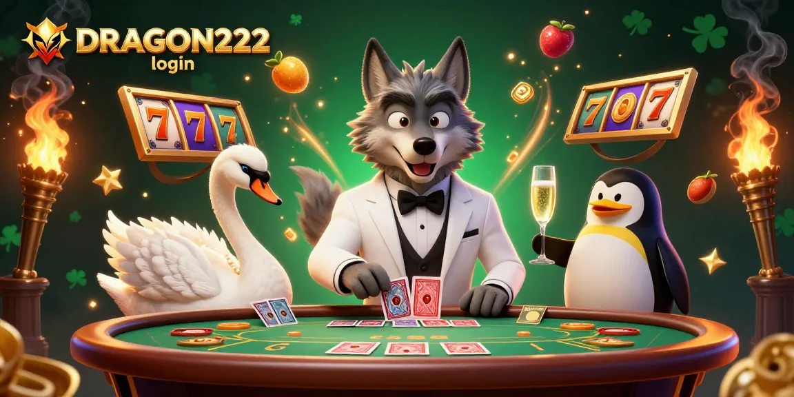 Experience seamless gaming with DRAGON222 login in a vibrant, dynamic casino scene featuring iconic symbols.