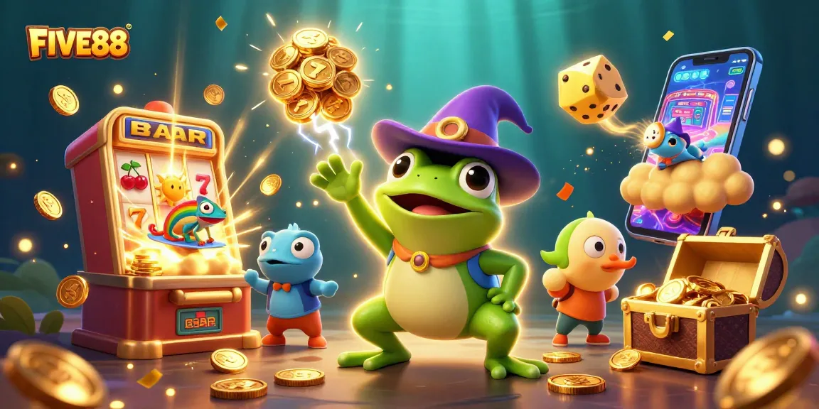 Experience FIVE88’s thrilling jackpot adventure with a magical storm of coins!