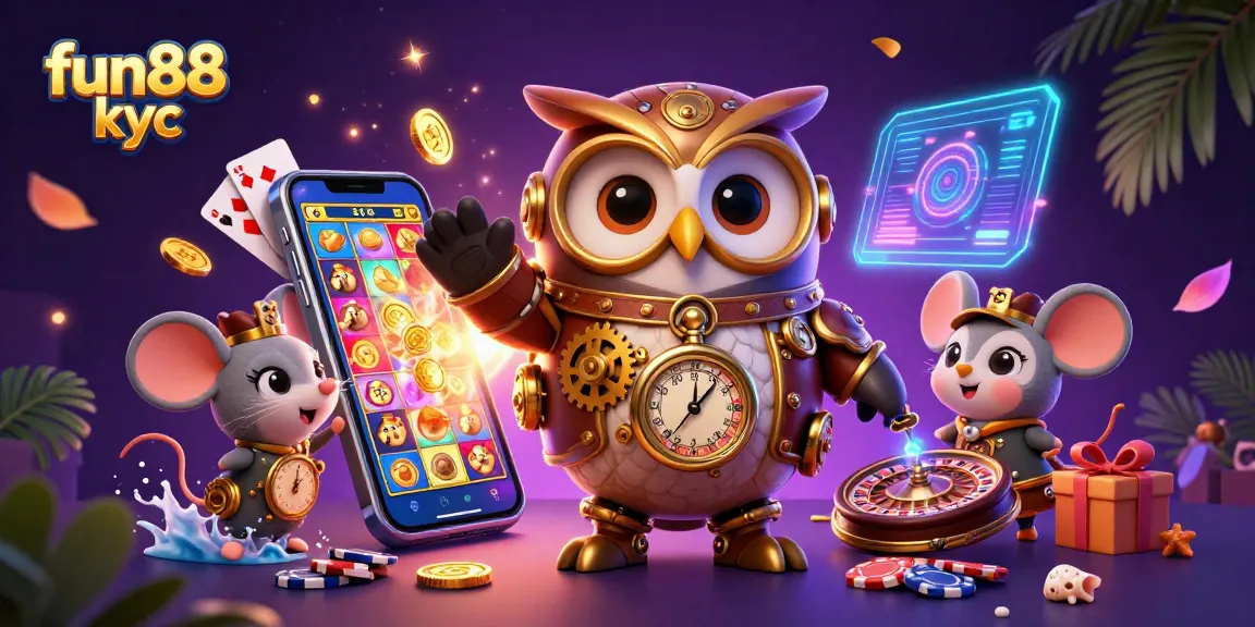 Cá cược tại fun88 kyc với các biểu tượng trò chơi hấp dẫn như slot, poker, và nhiều ưu đãi thú vị.
