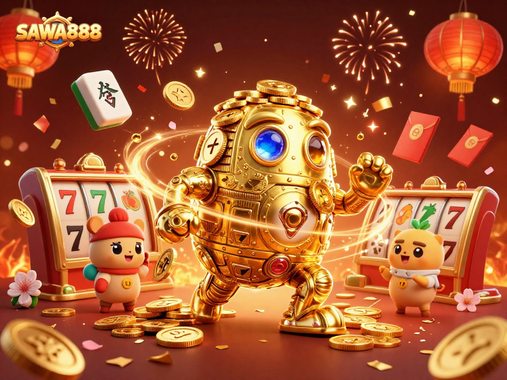 Spin to win at SAWA888 with thrilling slot machines and vibrant animated characters.