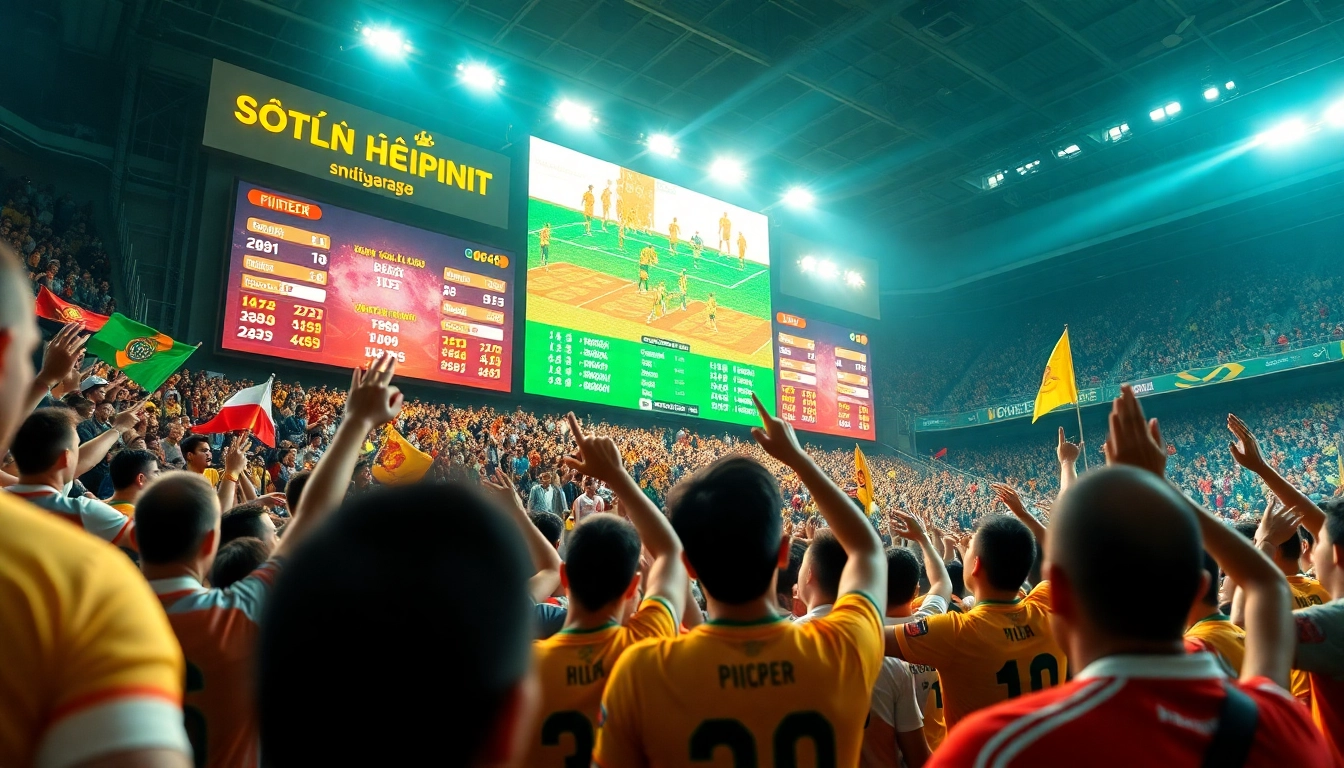 Exciting soccer match showcasing tỷ lệ kèo odds and vibrant fan engagement.