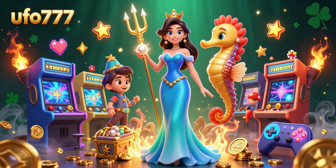 Join ufo777 for exciting gaming adventures with captivating elements in a vibrant underwater scene.