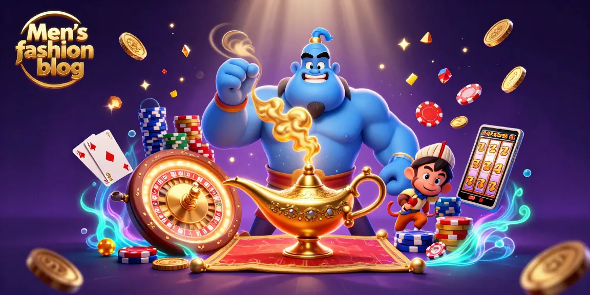 Engage with the thrilling world of slot games on the Men’s fashion blog, highlighting vibrant 3D casino elements.