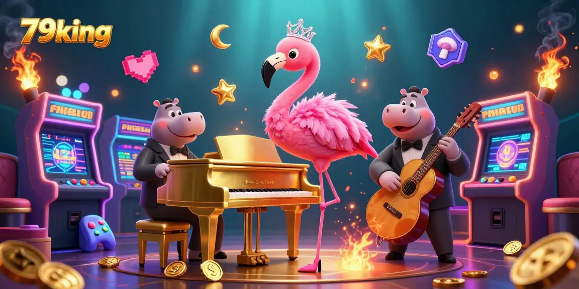 Experience vibrant gaming with 79king’s immersive casino scene featuring cartoon characters and dynamic elements.