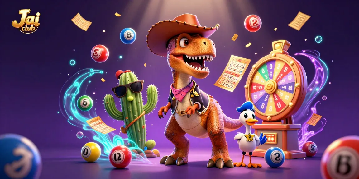 Join the fun at Jai club with vibrant lottery elements in an exciting casino scene.