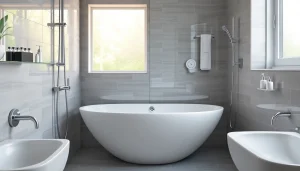 Installer la paroi de douche sirhona dans une salle de bains moderne avec des détails raffinés.