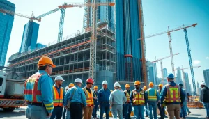 Experienced New York City General Contractor team working diligently on an urban construction site.