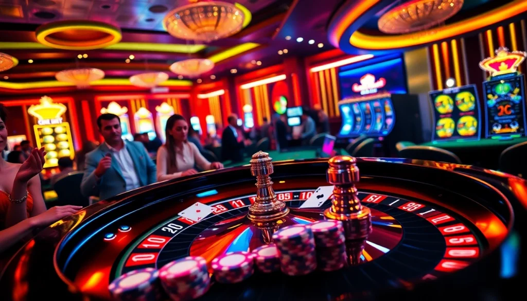 Engaged players experience thrilling action with 789bet casino games at a luxurious roulette table.