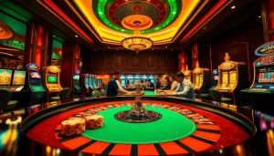 Experience the thrill of RR88 at a luxurious casino table filled with excitement and anticipation.