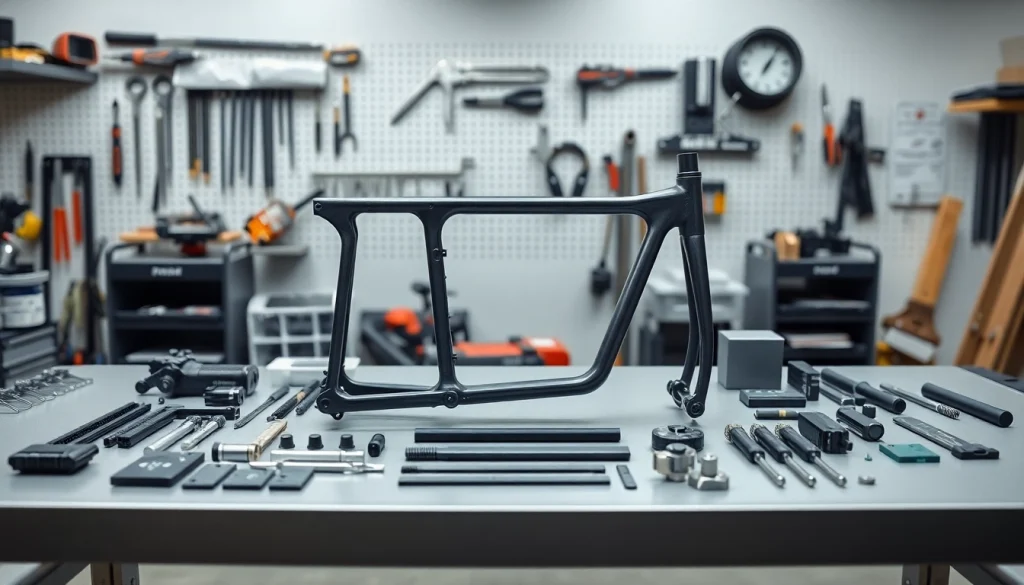 Assemble the pf940v2 frame kit with detailed components on a workbench.