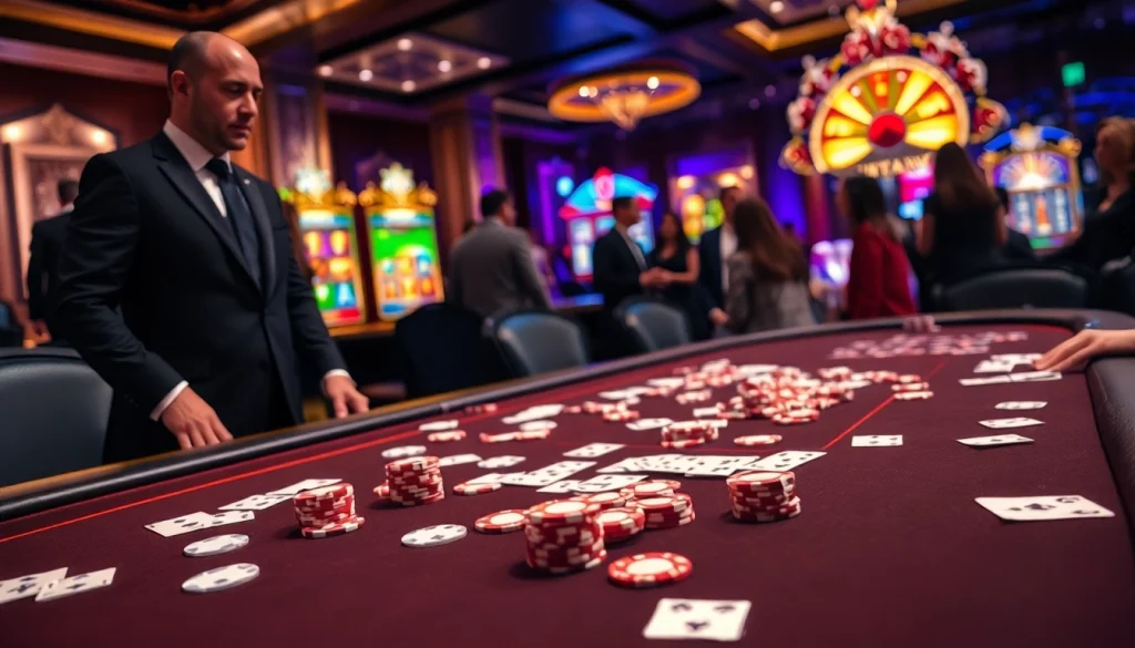 Experience the thrill of gambling at 789 P with vibrant casino scenes and poker action.