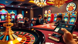 Players enjoy the excitement of betting at Nhà Cái 789P's vibrant casino, featuring roulette and poker.