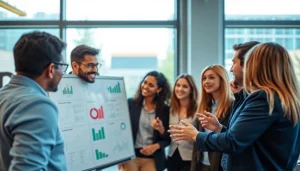 Engaging marketing session for fractional CMO services showcasing collaboration and strategy development.